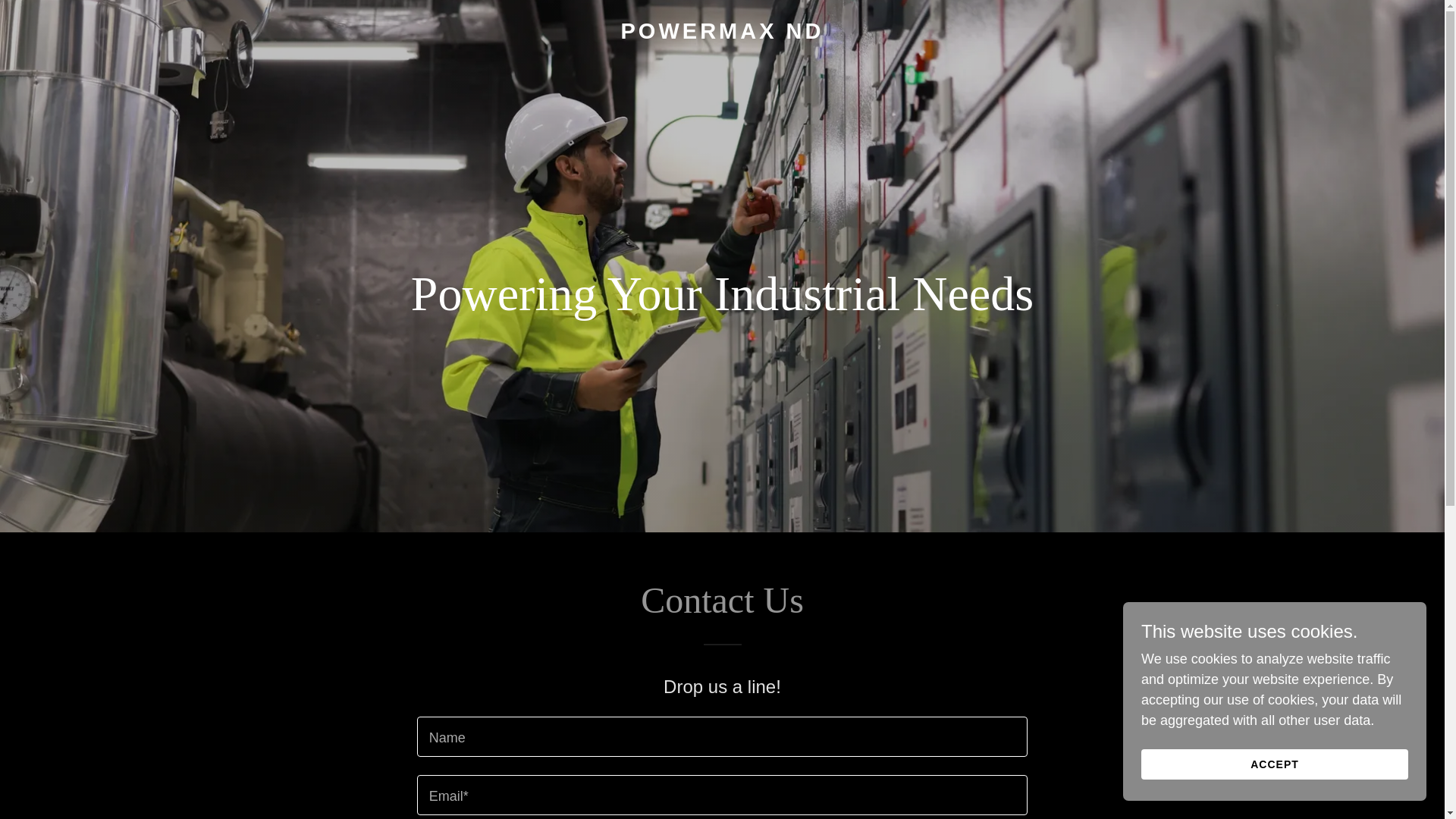website screenshot of https://powermax-nd.com/