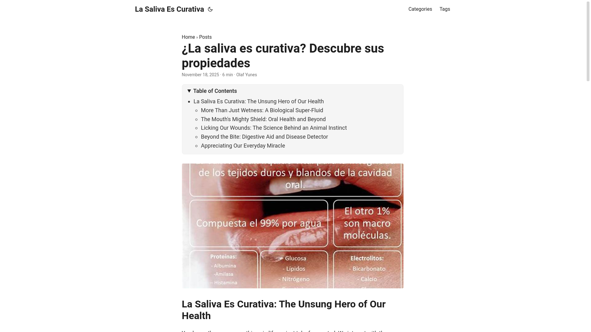 website screenshot of https://lasalivaescurativa3.pages.dev/