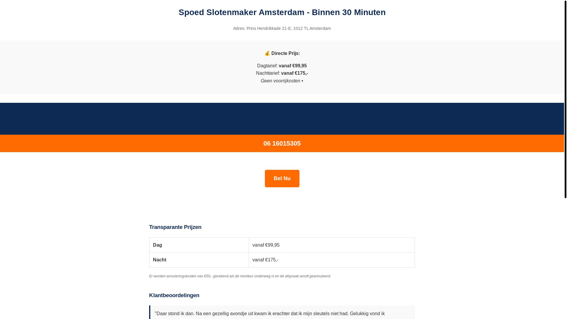 website screenshot of https://slotenmakerspoedamsterdam.nl/