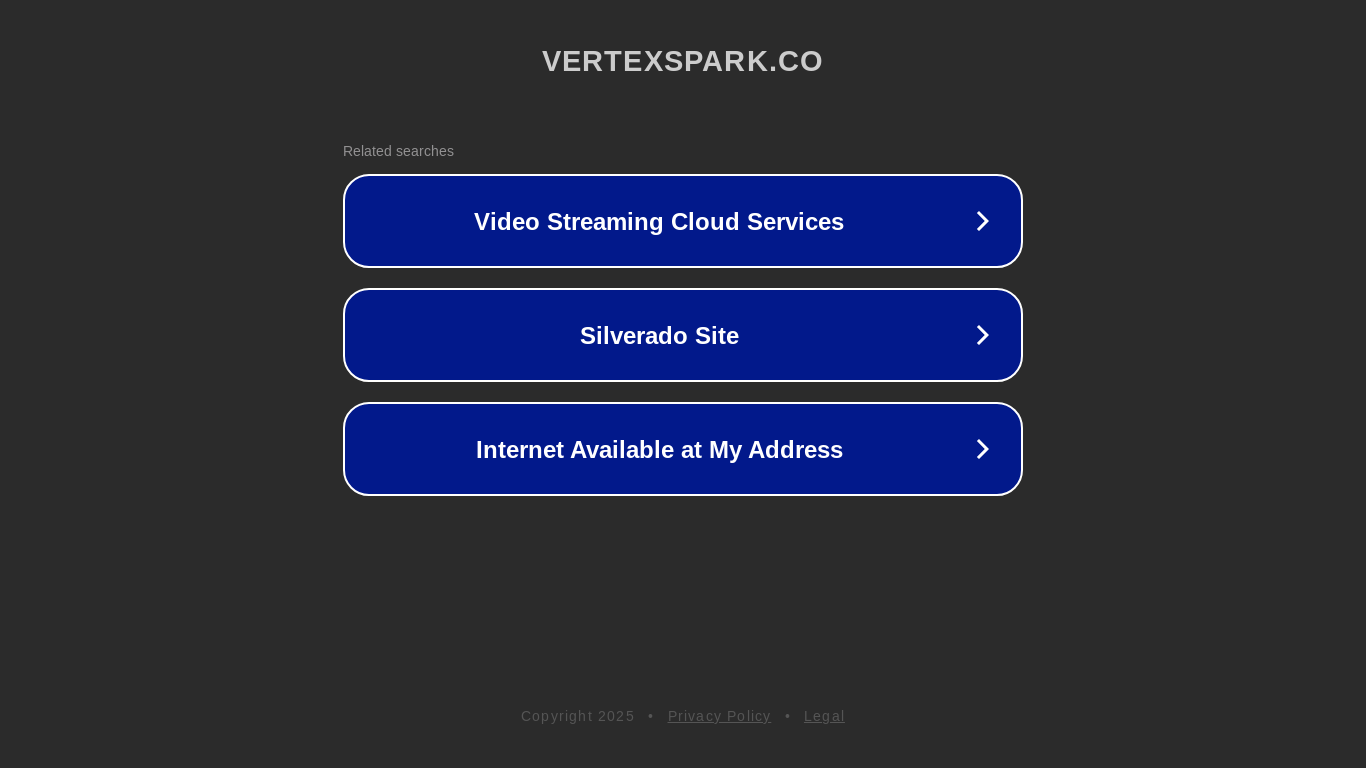 website screenshot of https://vertexspark.co/