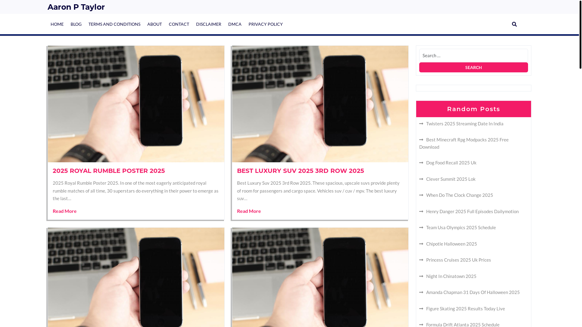 website screenshot of https://aaronptaylorj.pages.dev/