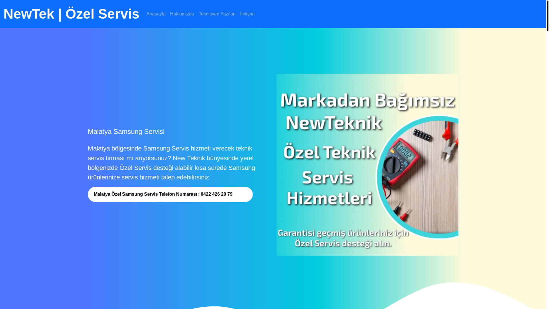 website screenshot of https://samsungmalatyaservisi.com.tr/