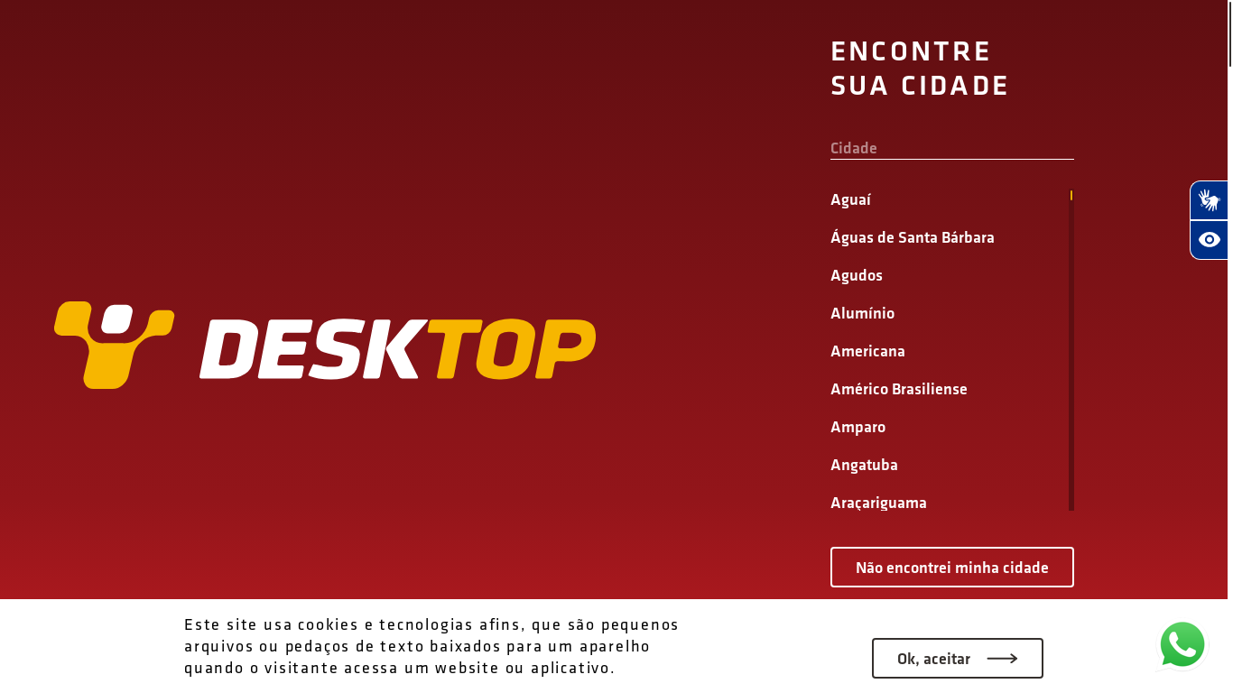 website screenshot of https://www.desktop.com.br/