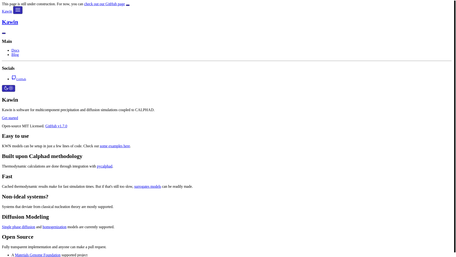 website screenshot of https://kawin-org.pages.dev/