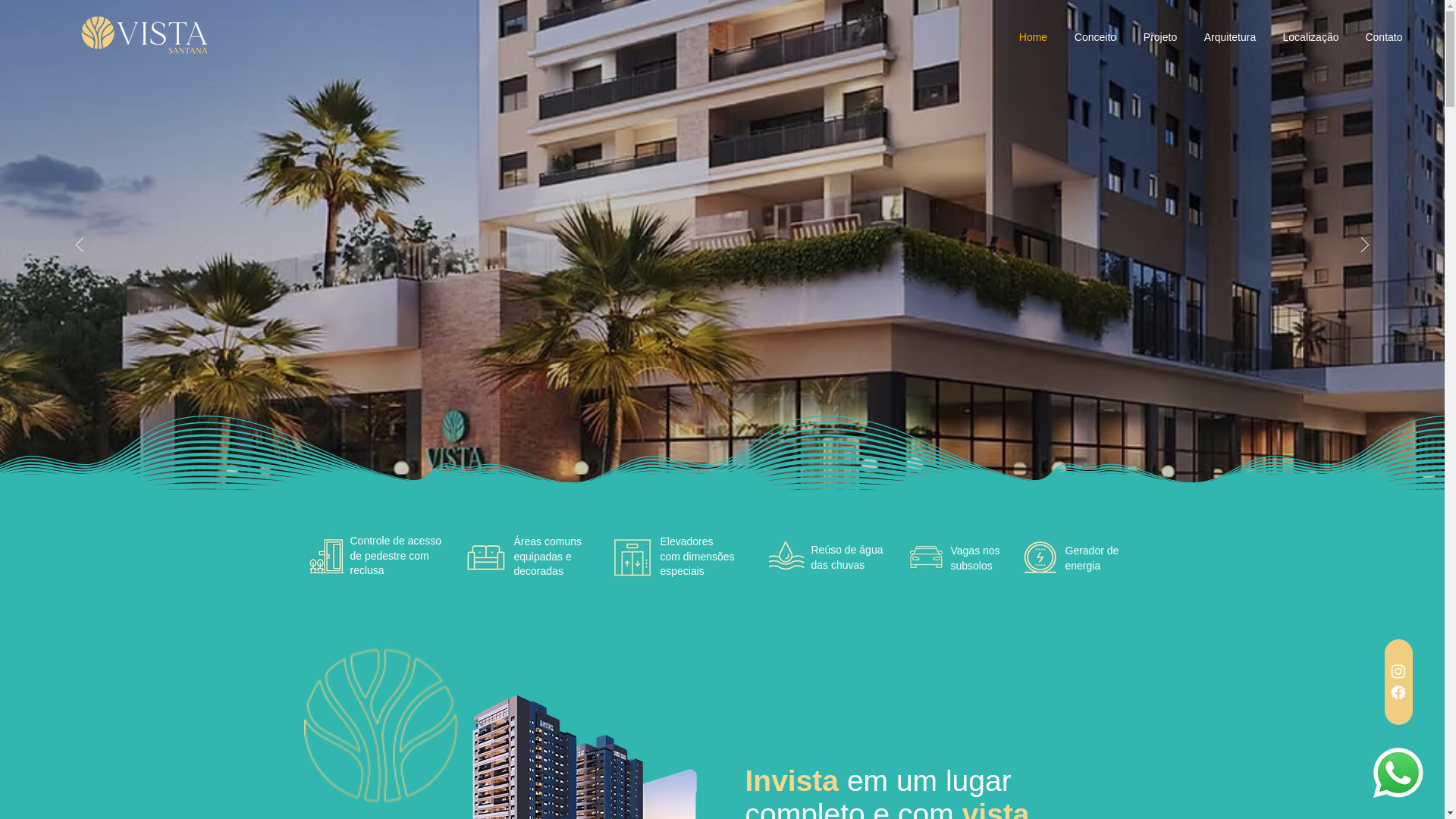 website screenshot of https://vistasantana.sjc.br/