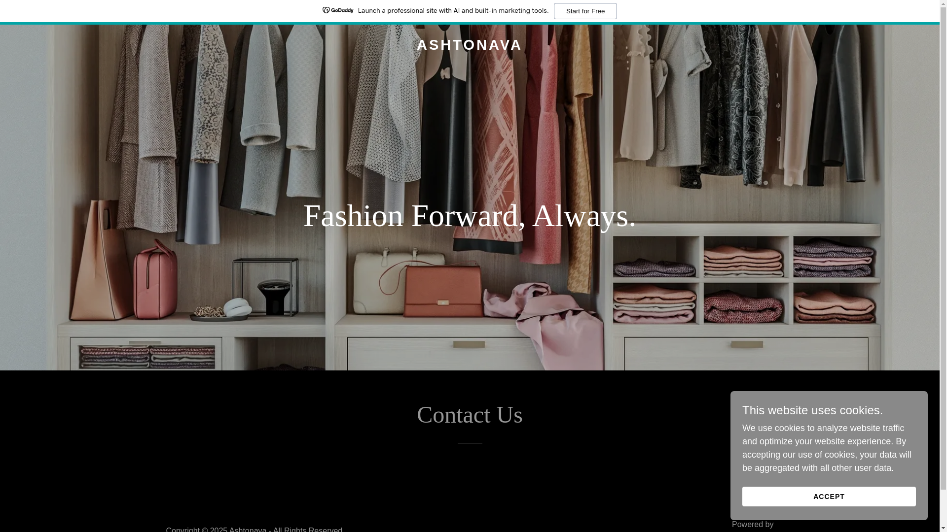 website screenshot of https://ashtonava.in/