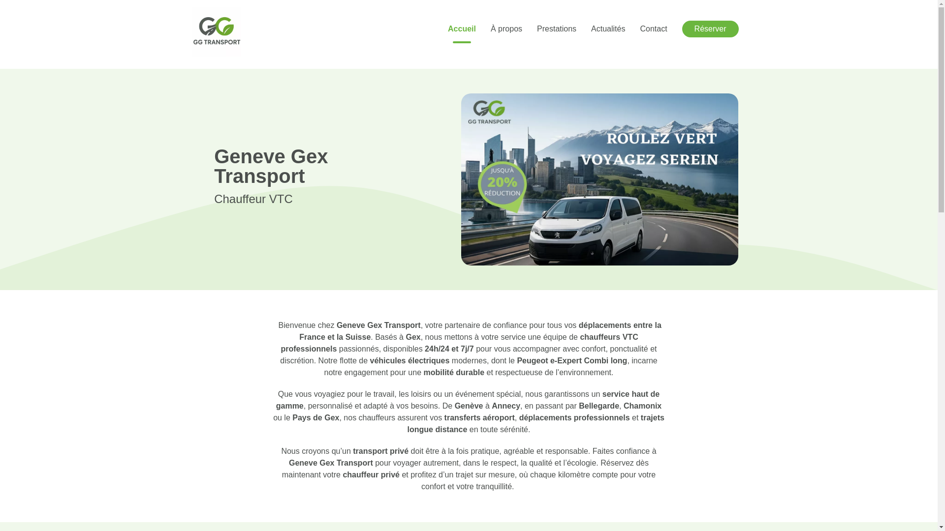 website screenshot of https://genevegextransport.fr/
