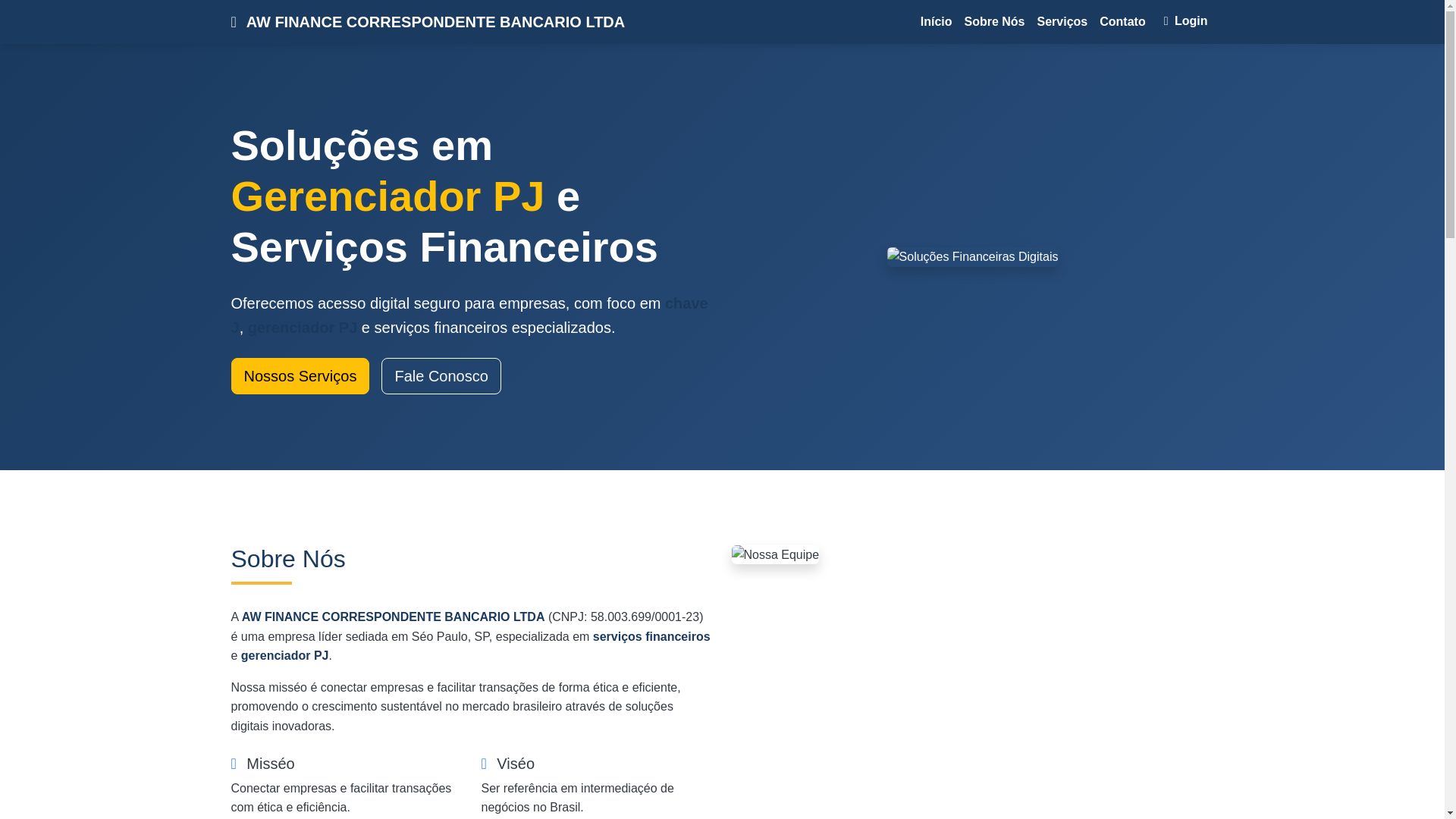 website screenshot of https://correspondente-financebbpj.site/