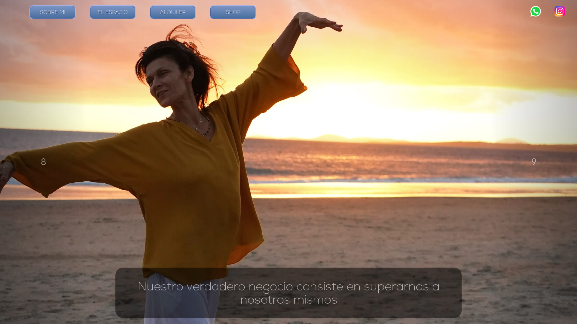 website screenshot of https://amespaciodebienestar.com/