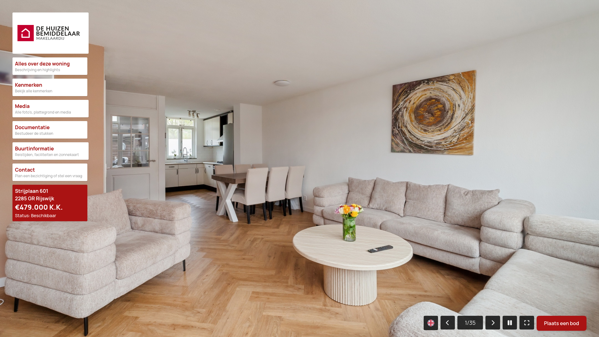 website screenshot of https://strijplaan601.nl/