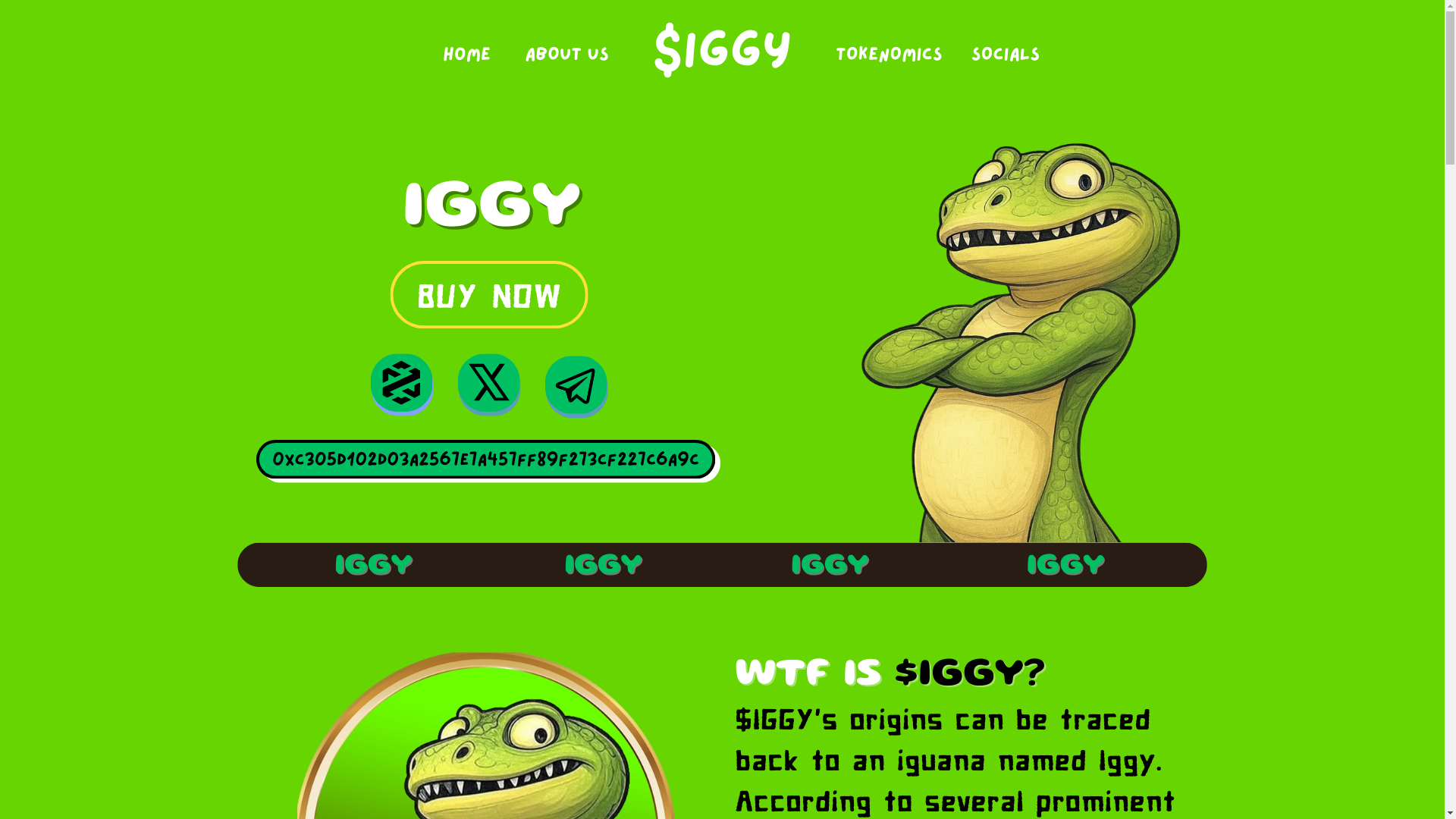 website screenshot of https://iggycto.vip/