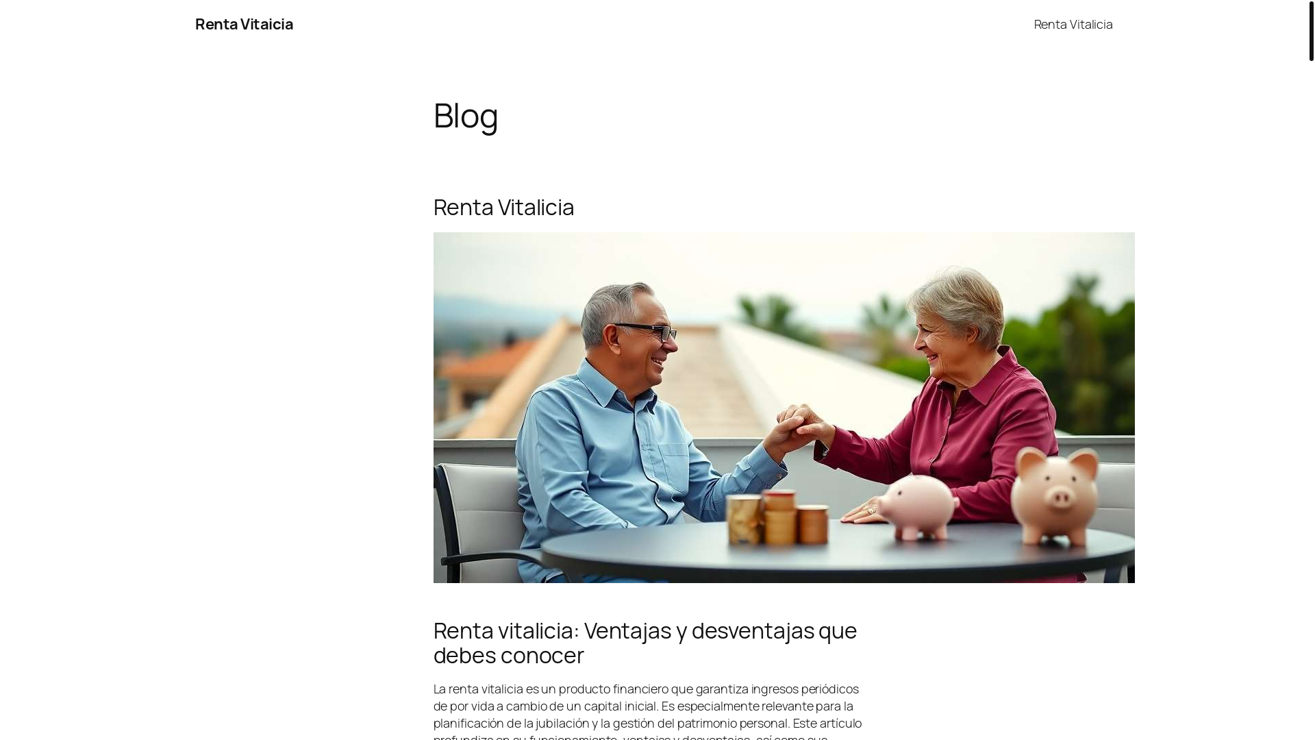 website screenshot of https://rentavitalicia.online/