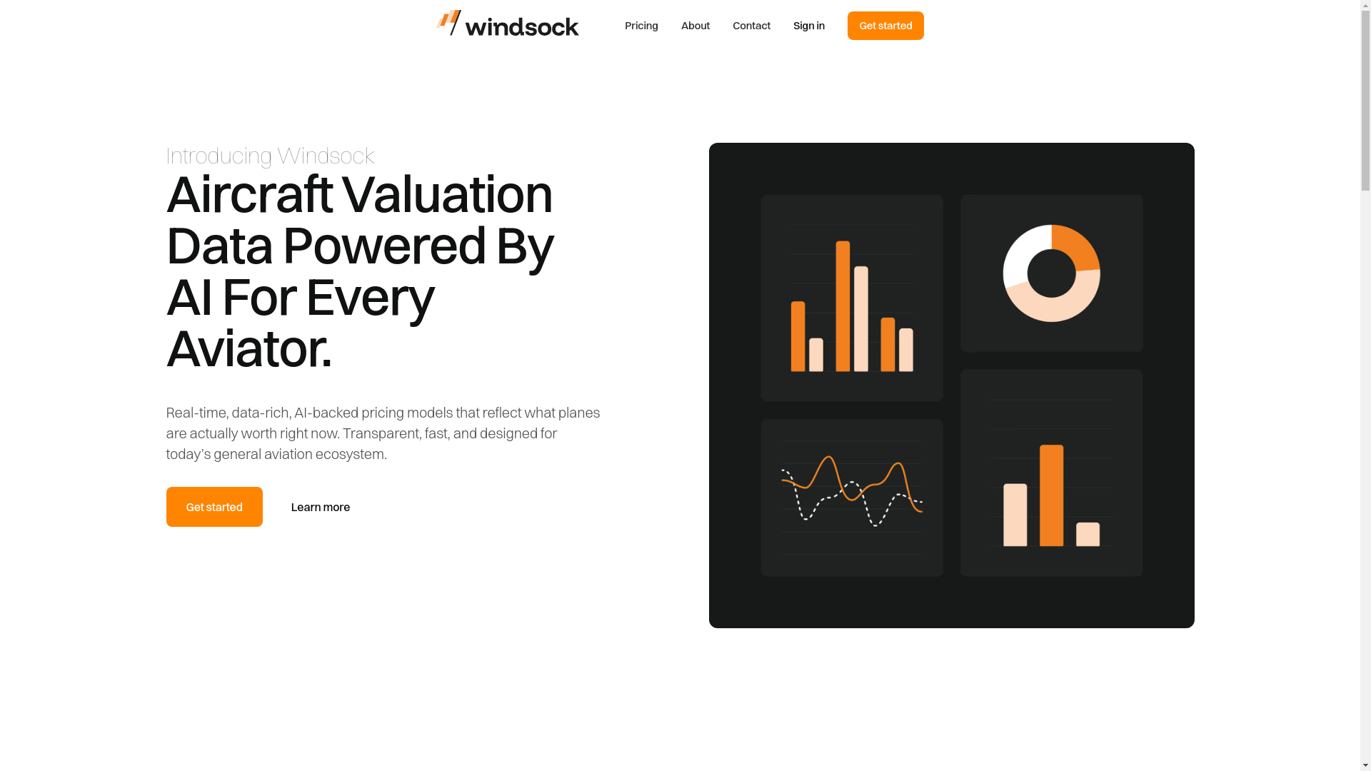 website screenshot of https://windsock.ai/