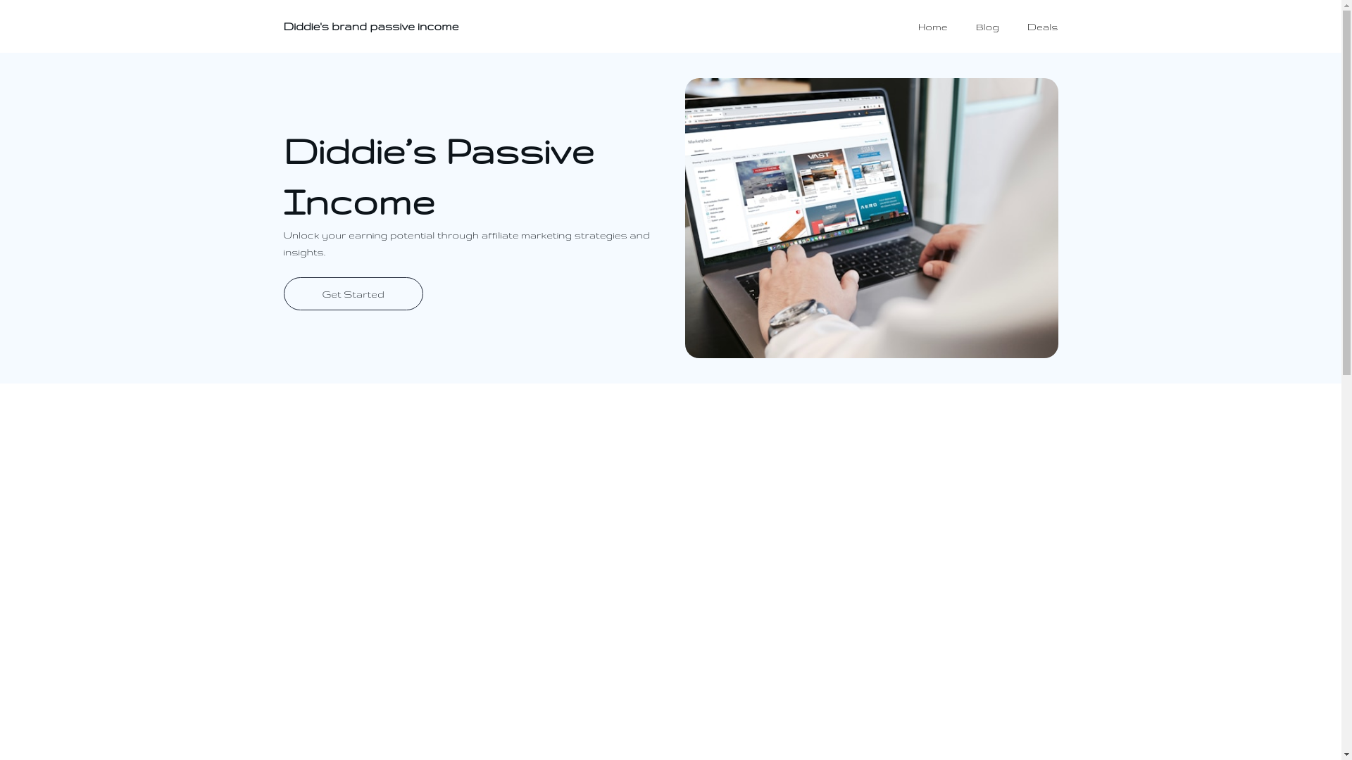 website screenshot of https://diddiespassiveincome.com/
