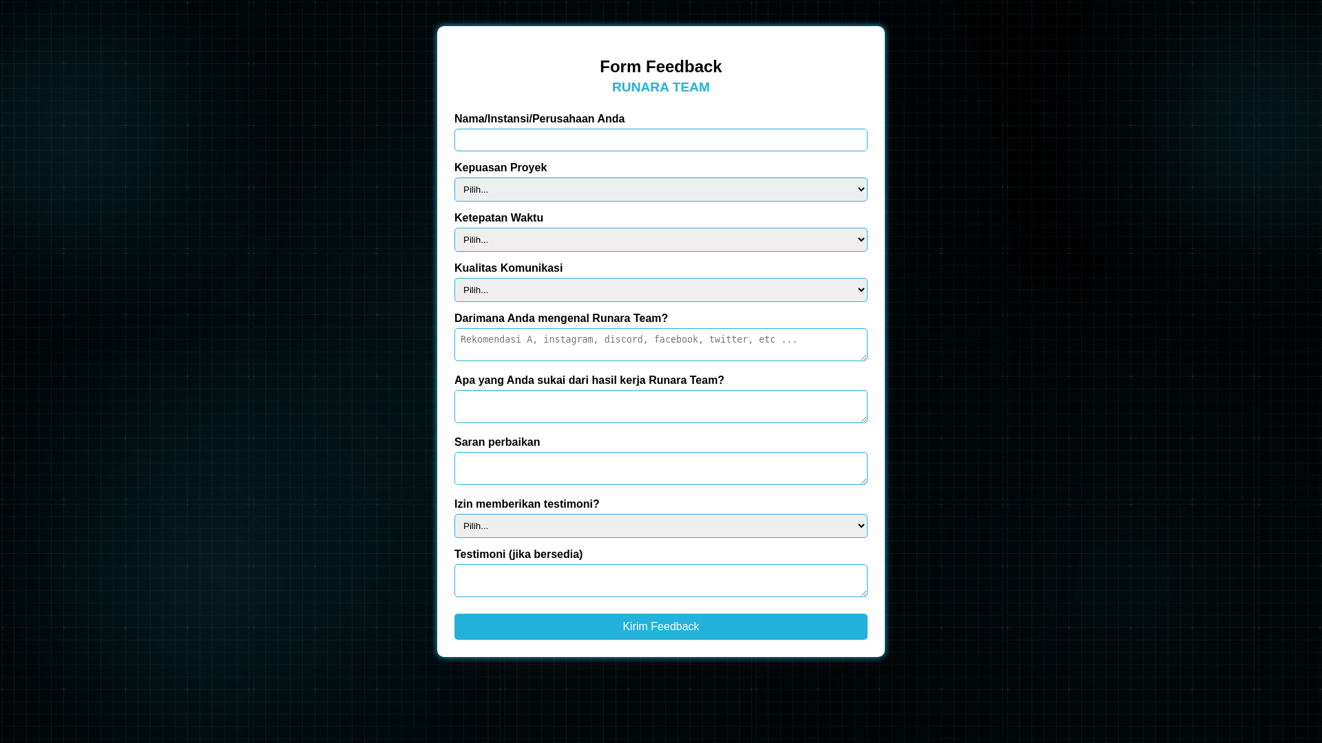 website screenshot of https://feedback-form-6jt.pages.dev/