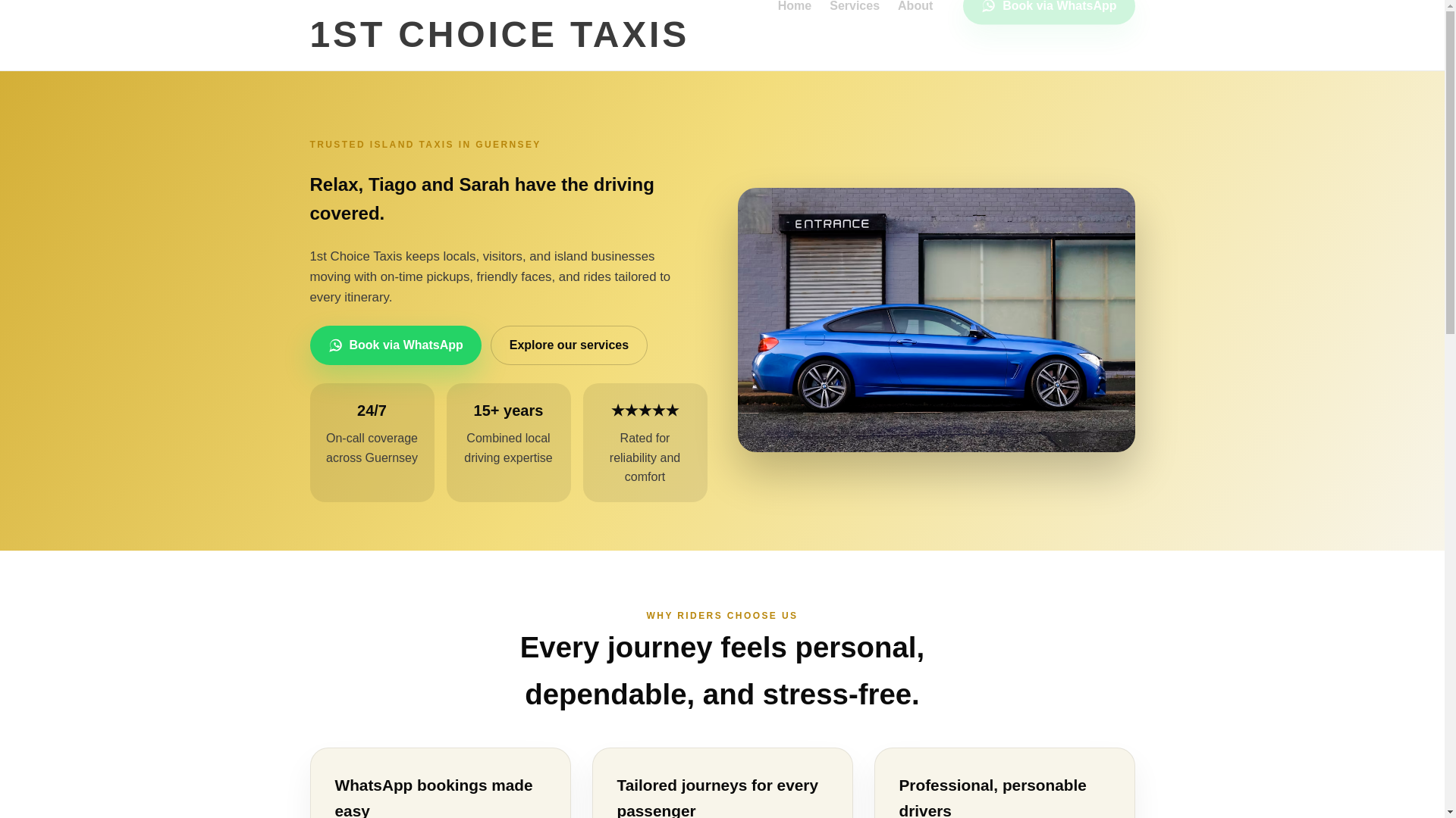 website screenshot of https://1stchoicetaxis.pages.dev/