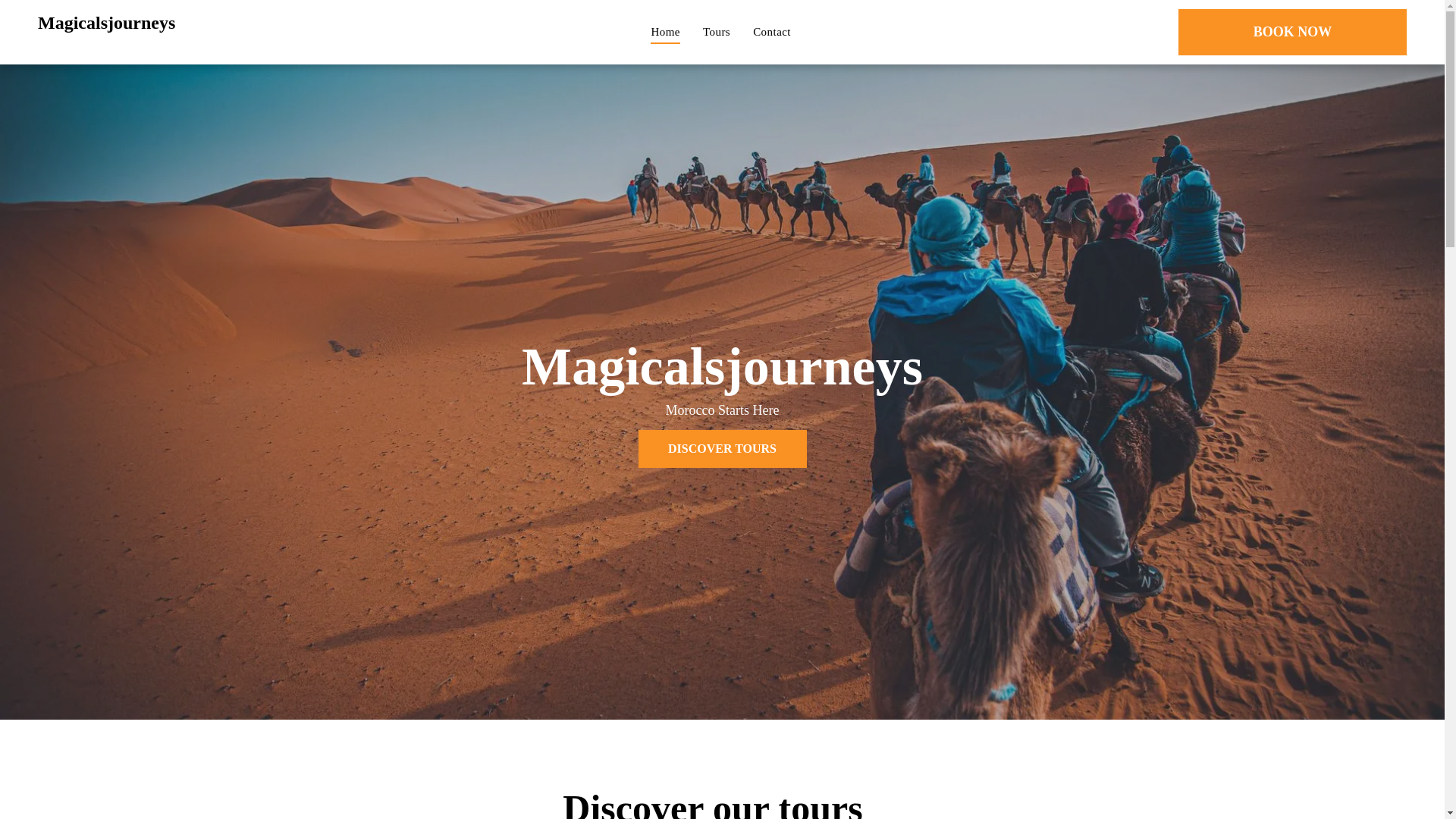 website screenshot of https://magicalsjourneys.com/