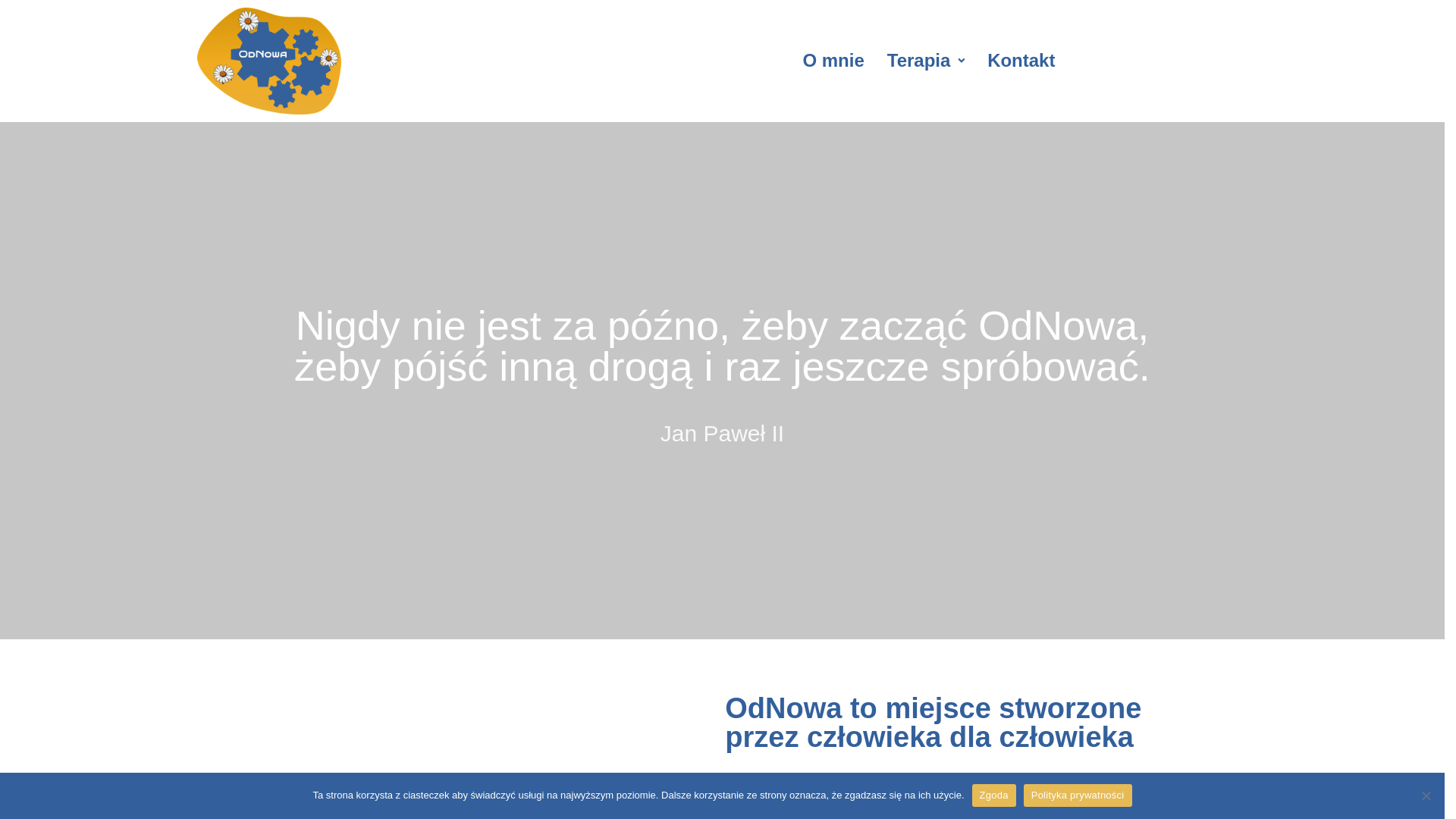 website screenshot of https://gabinetodnowaart.pl/