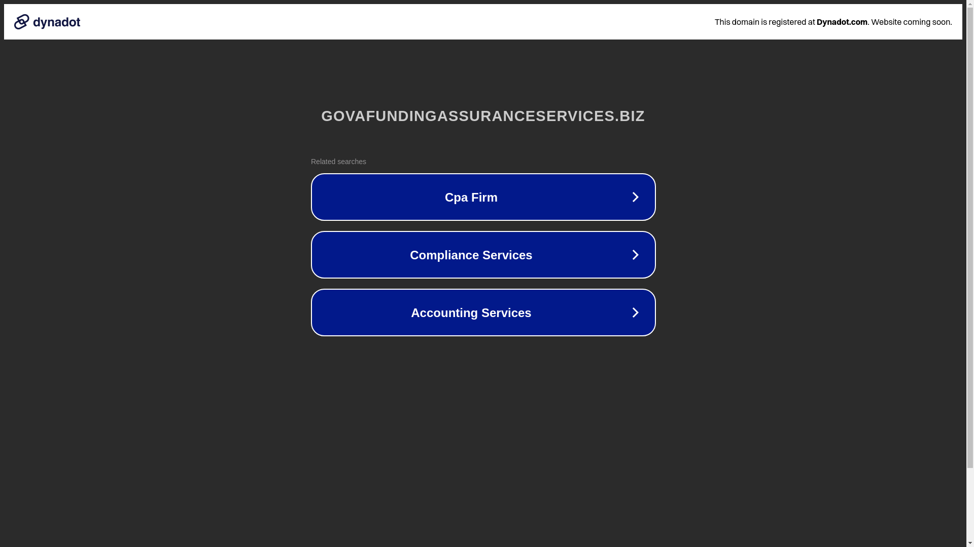 website screenshot of https://govafundingassuranceservices.biz/