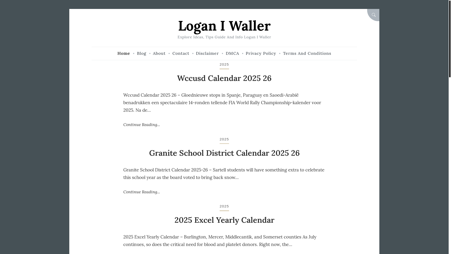 website screenshot of https://loganiwaller.pages.dev/