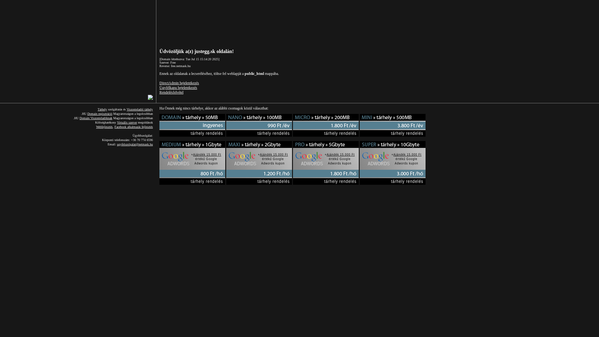 website screenshot of https://justegg.sk/
