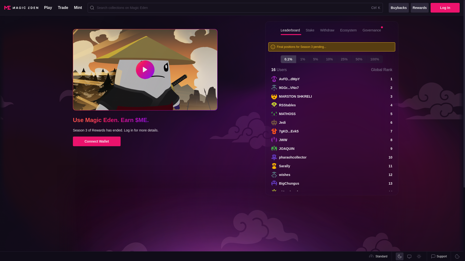 website screenshot of https://magiceden-wyoox.pages.dev/
