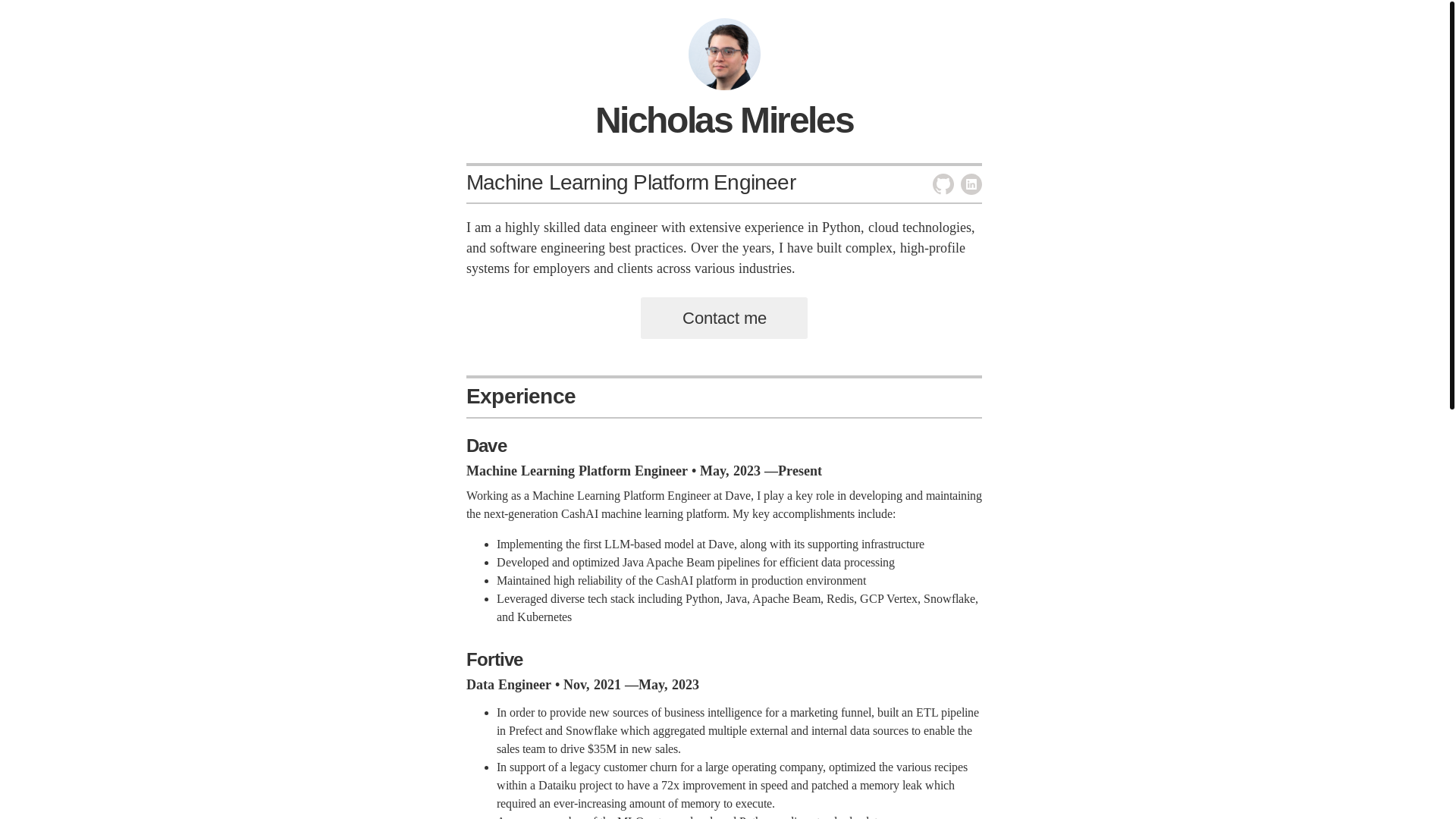 website screenshot of https://nicholasmireles-github-io.pages.dev/