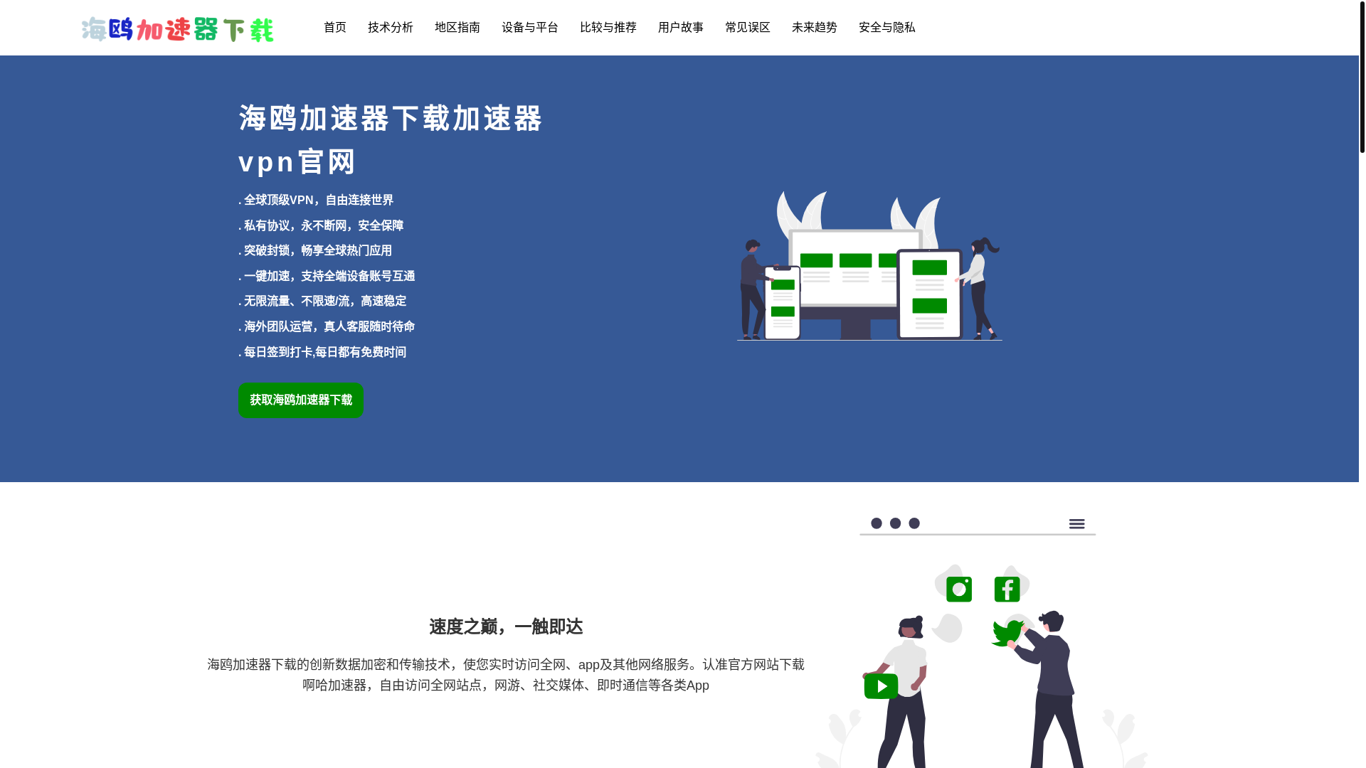 website screenshot of https://v1-haiouvpn.com/