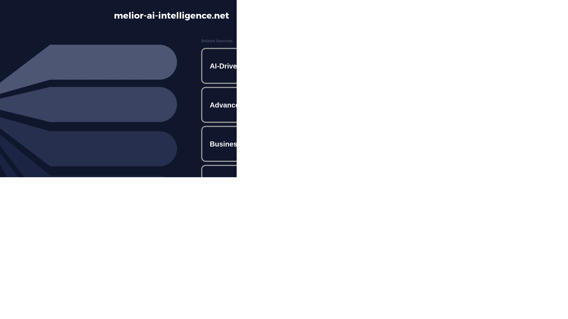 website screenshot of https://melior-ai-intelligence.net/