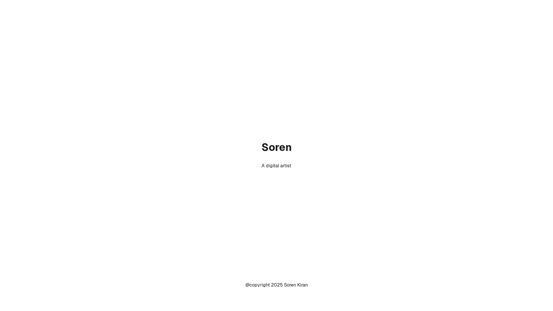 website screenshot of https://sorenramdhanie.com/