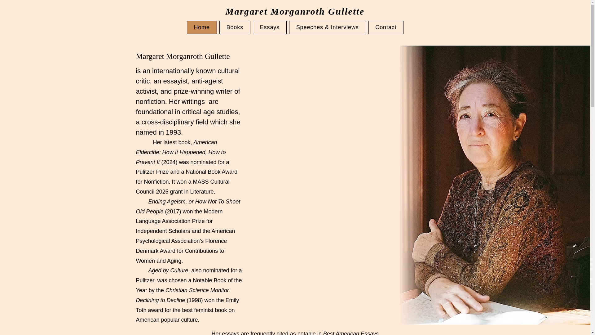 website screenshot of https://margaretmorganrothgullette.com/