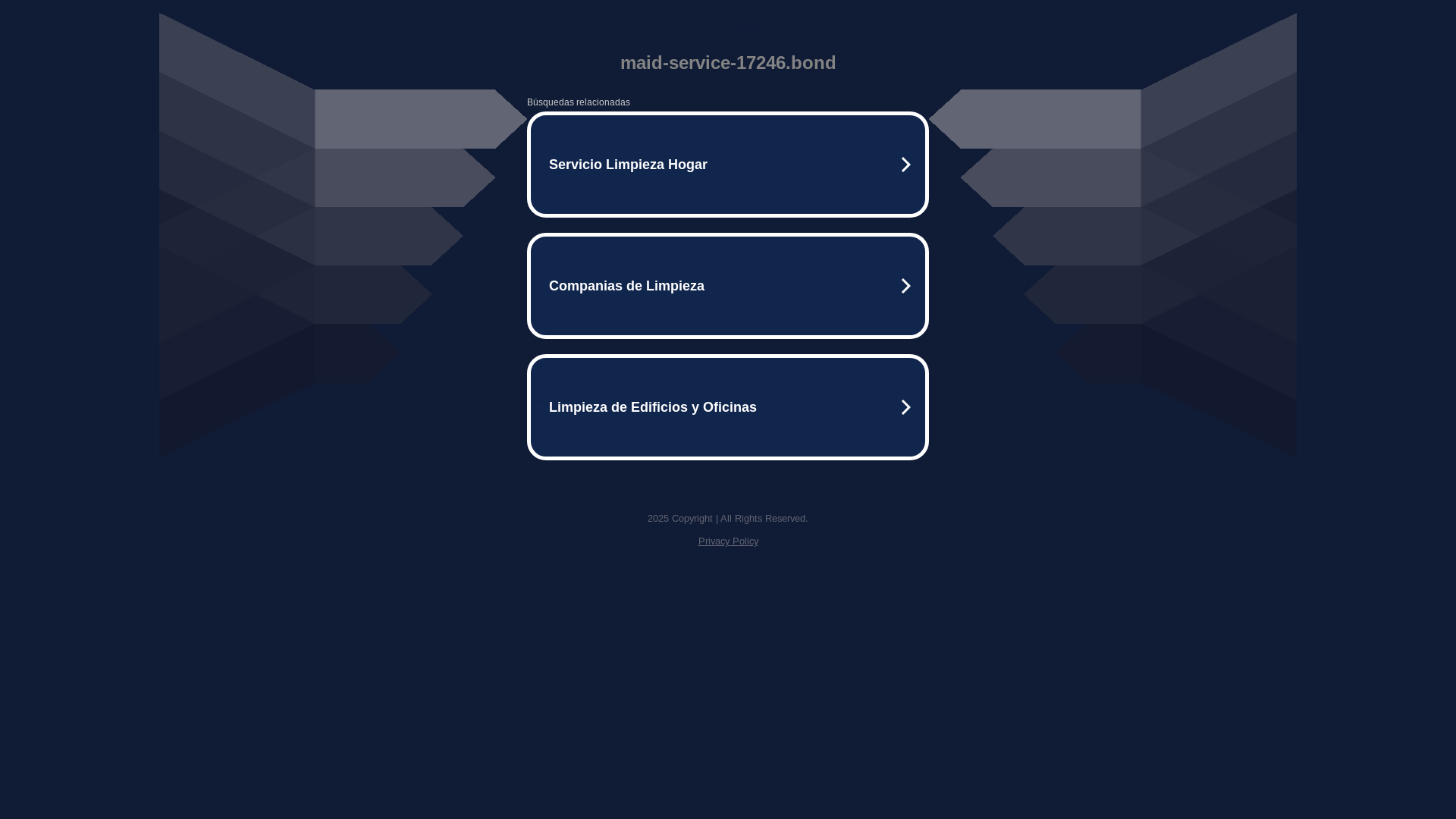 website screenshot of https://maid-service-17246.bond/