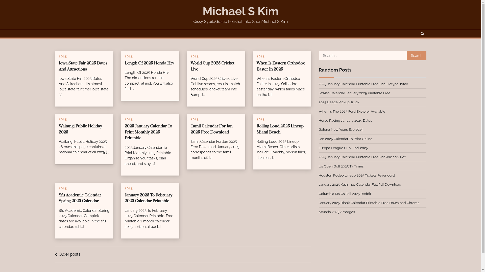website screenshot of https://michaelskims.pages.dev/