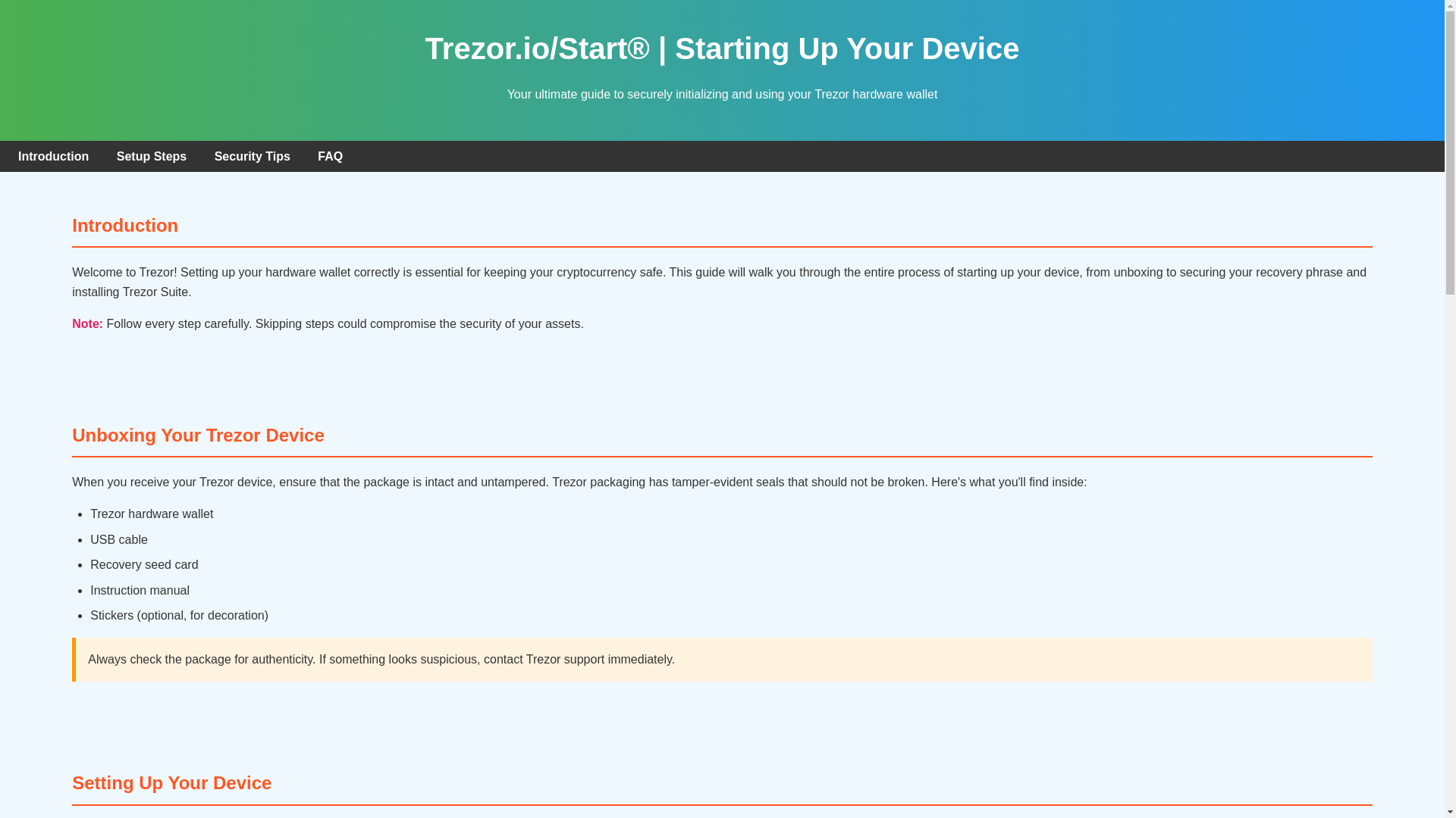 website screenshot of https://support-trezr-io-strt.pages.dev/