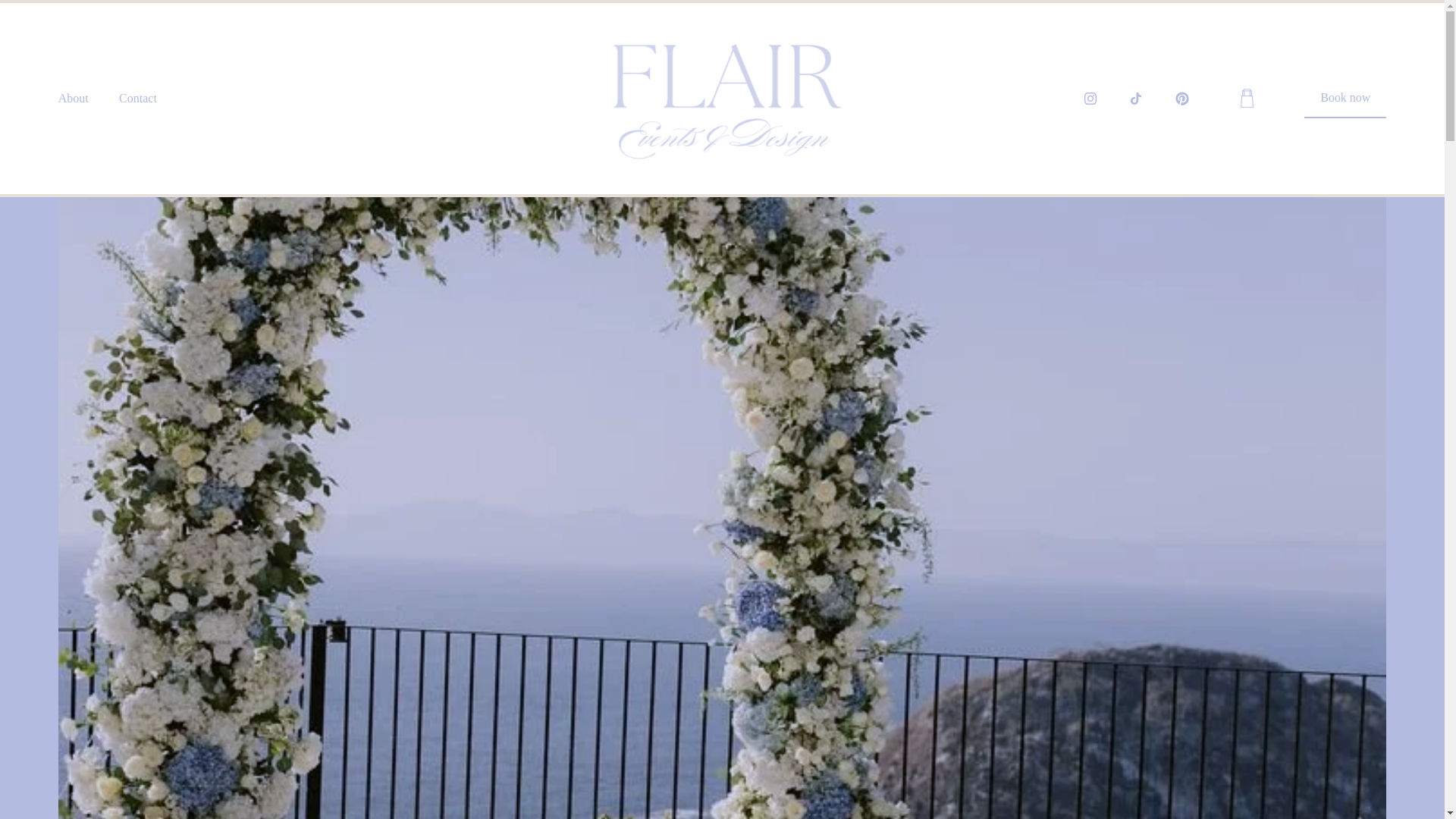 website screenshot of https://flaireventsok.com/