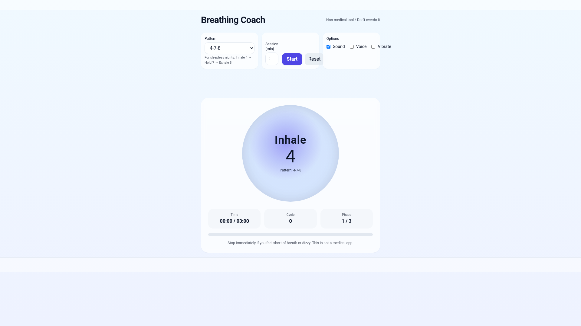 website screenshot of https://breathing-coach.pages.dev/