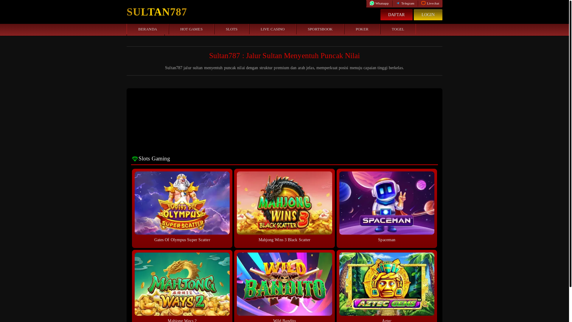 website screenshot of https://sultan787.net/