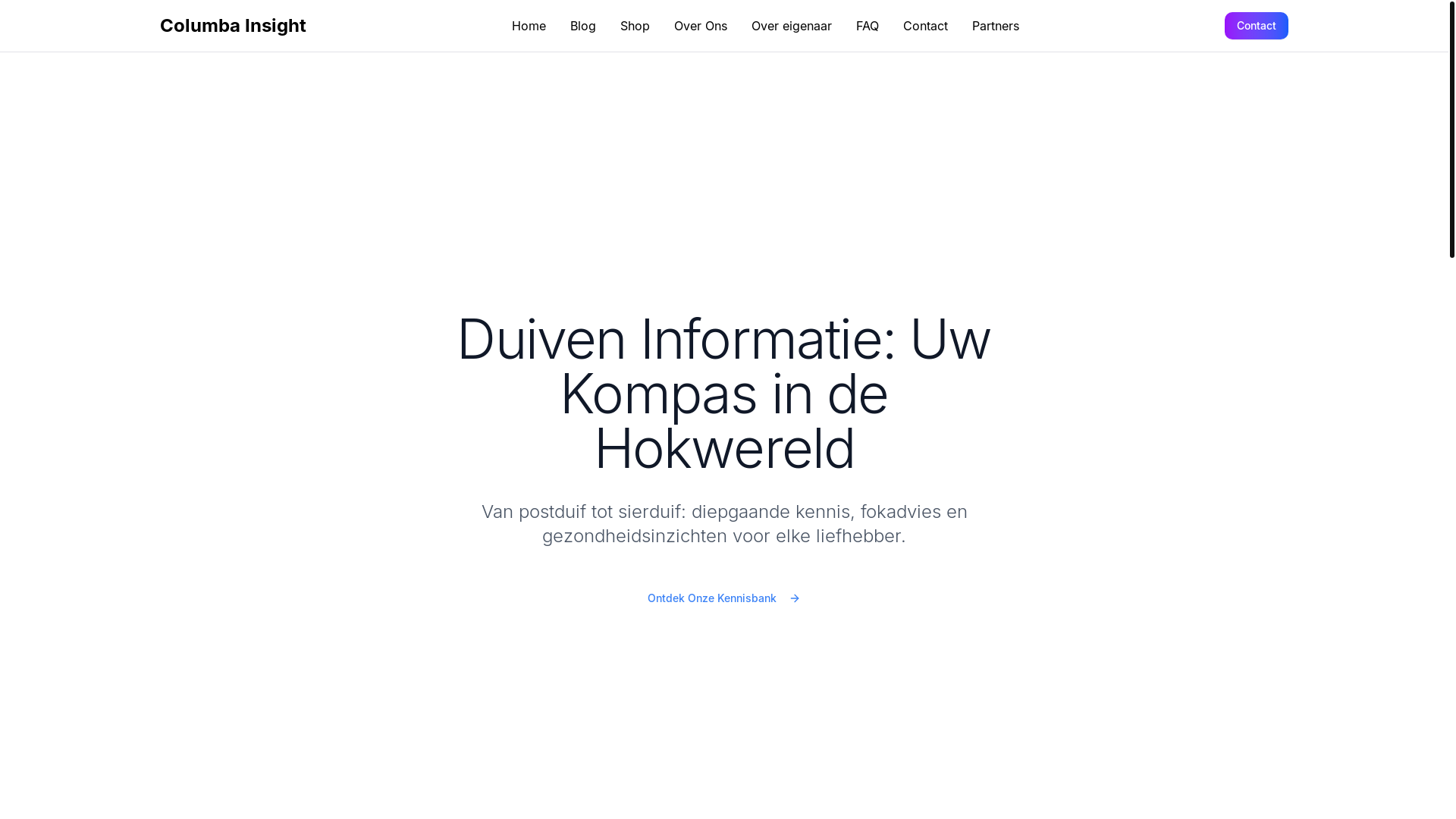 website screenshot of https://duiven-informatie.pages.dev/