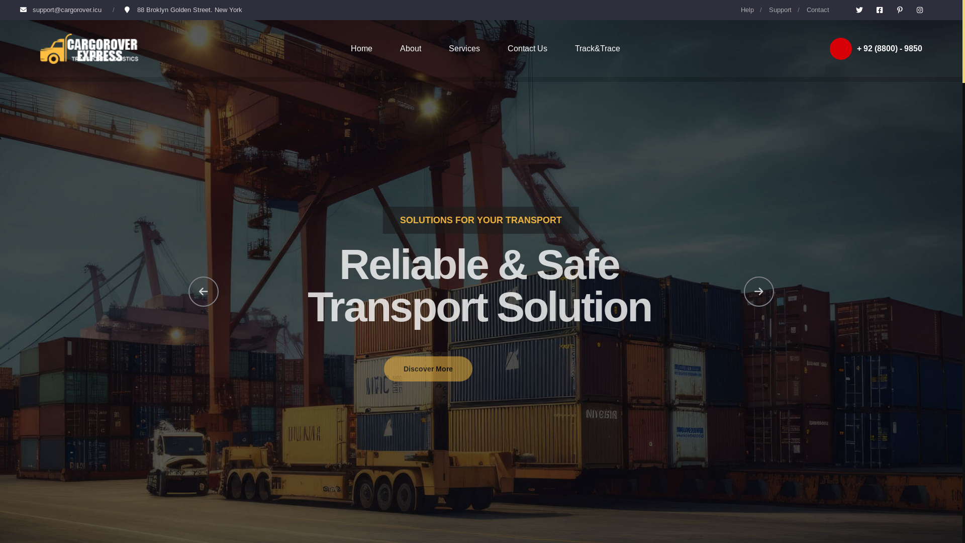 website screenshot of https://cargorover.icu/