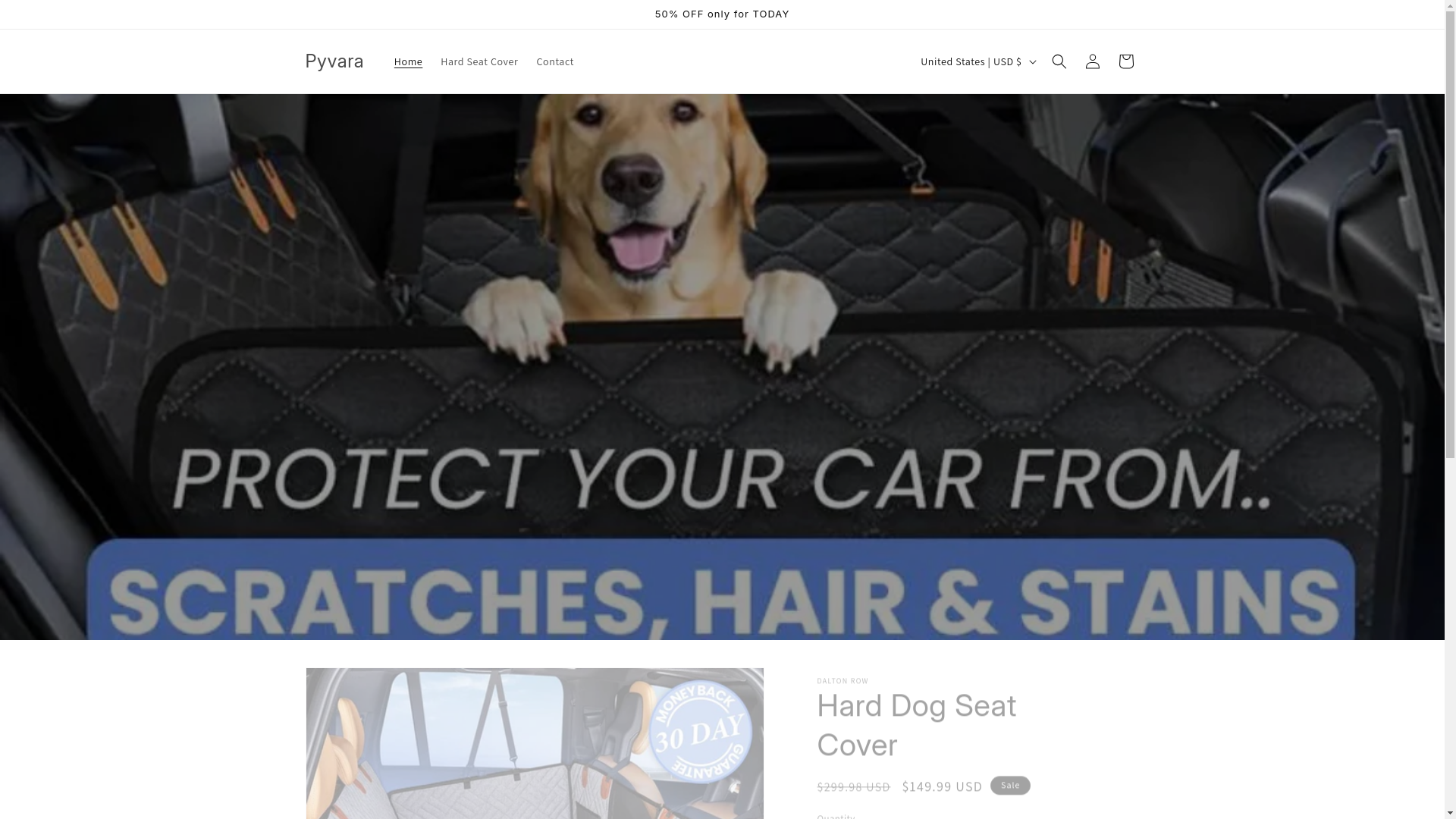 website screenshot of https://pyvara.com/