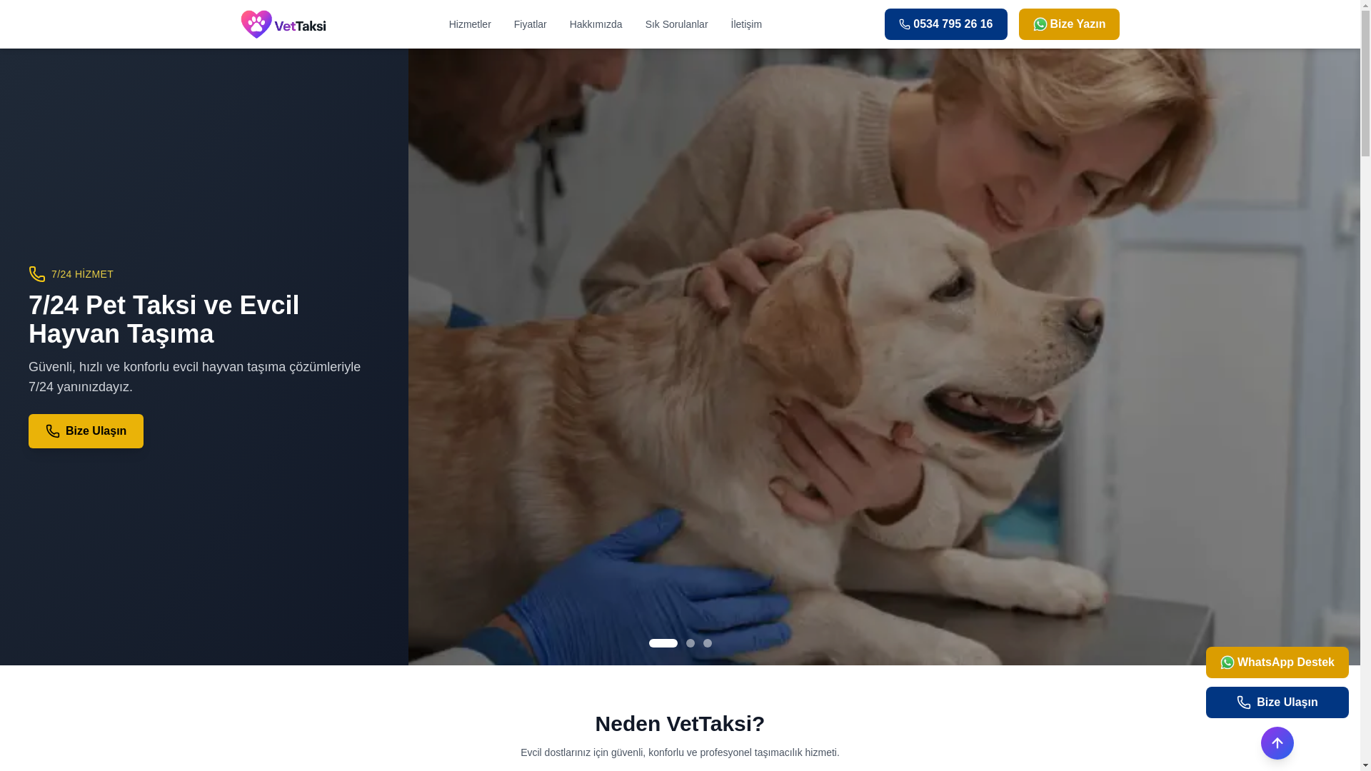website screenshot of https://vettaksi.com/