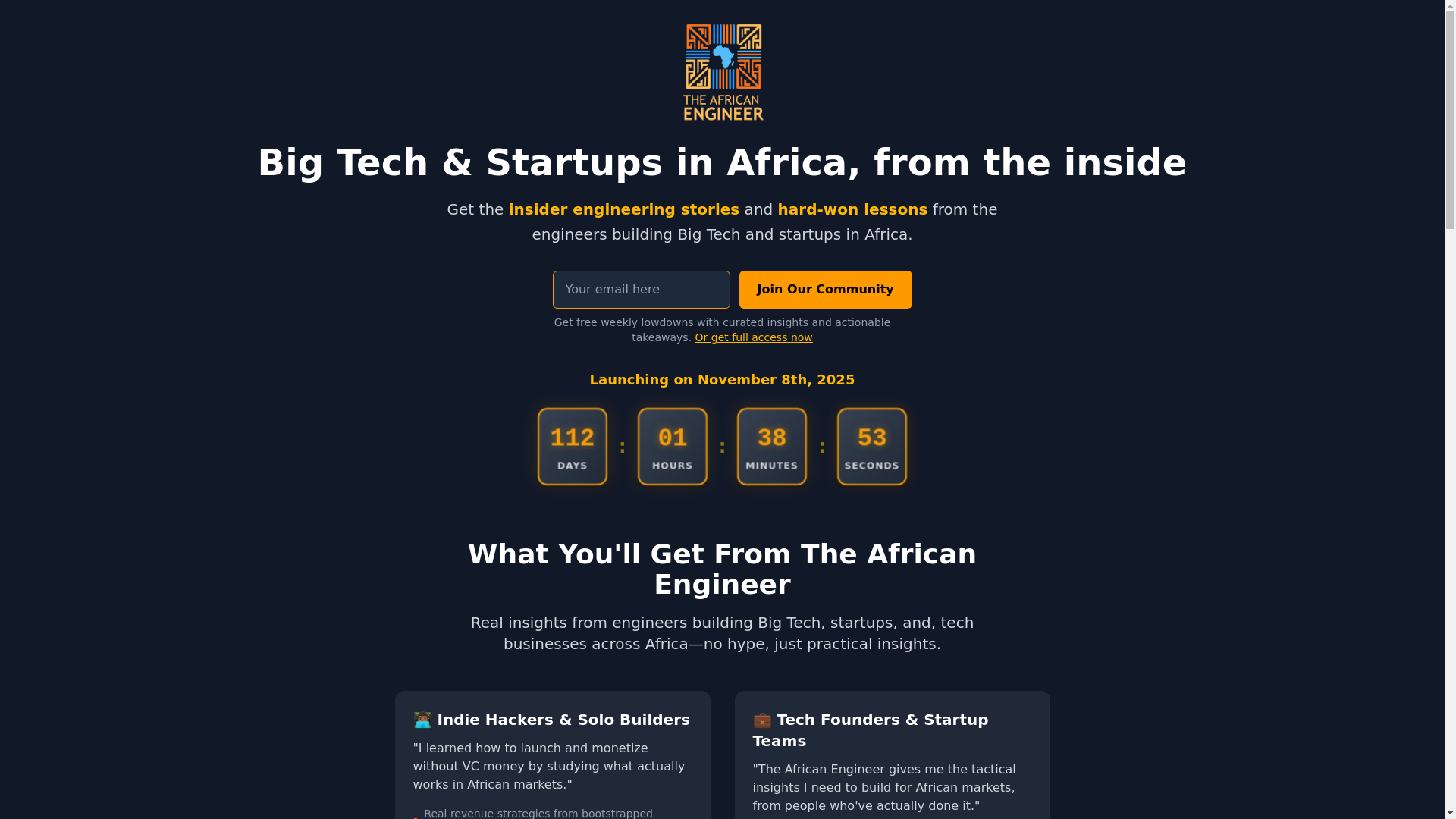 website screenshot of https://african-engineer.pages.dev/