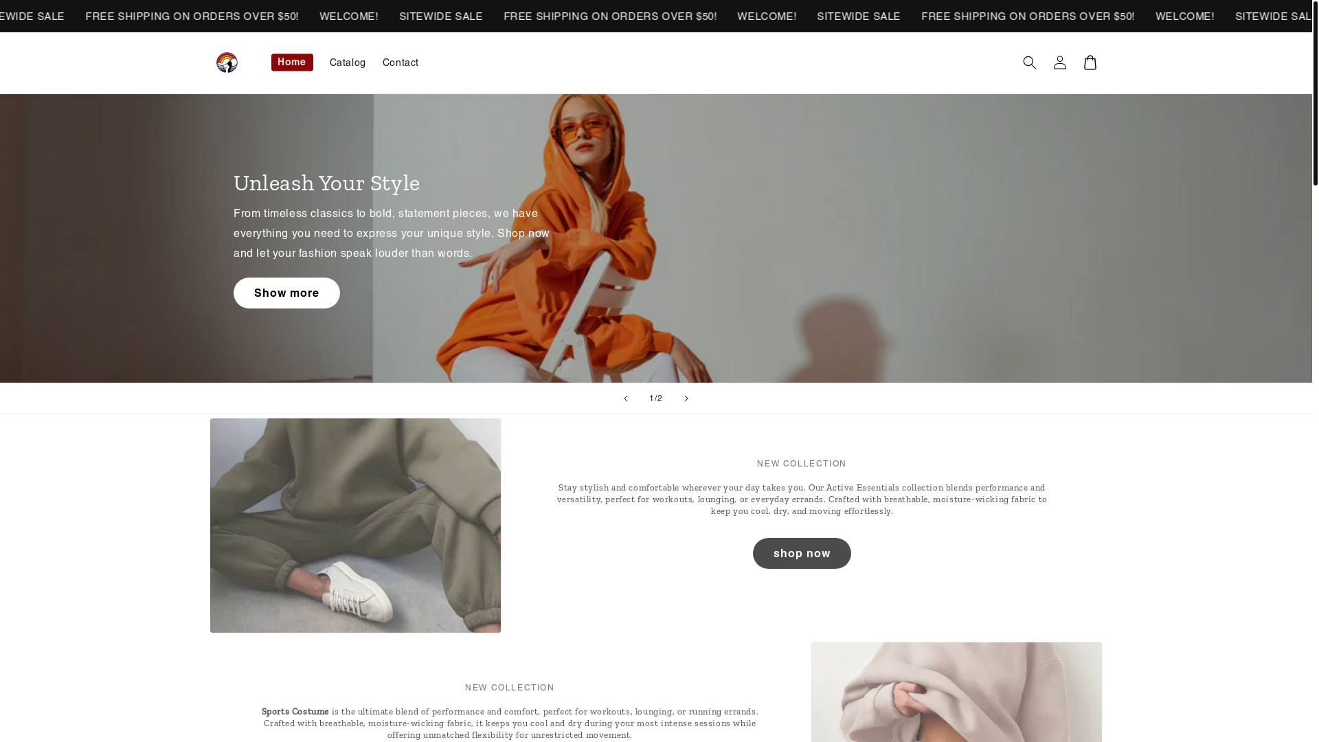 website screenshot of https://merchaven.store/