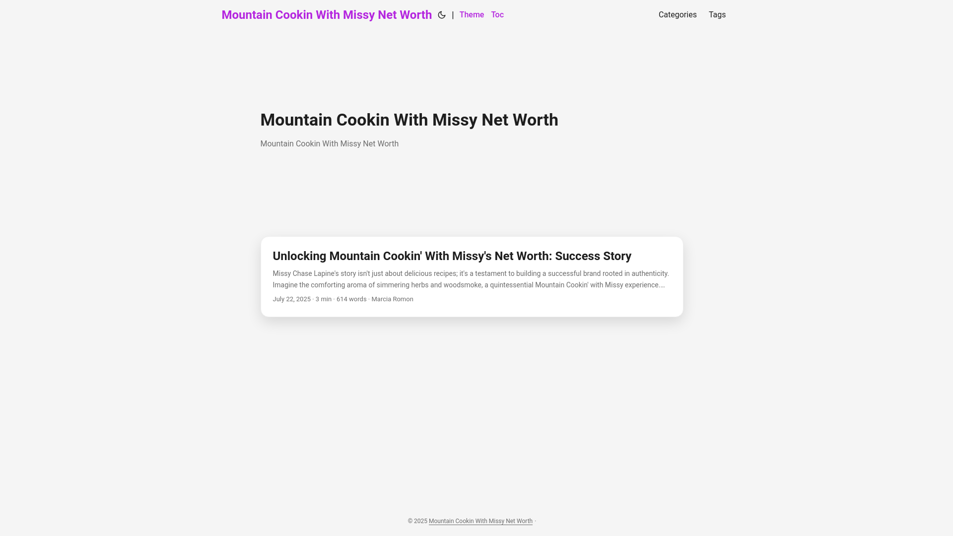 website screenshot of https://mountain-cookin-with-missy-net-worth.pages.dev/