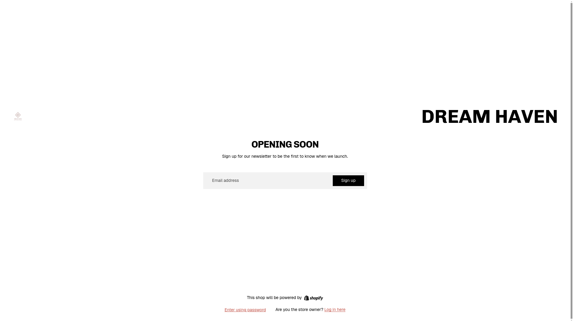 website screenshot of https://dreamhaven.uk/