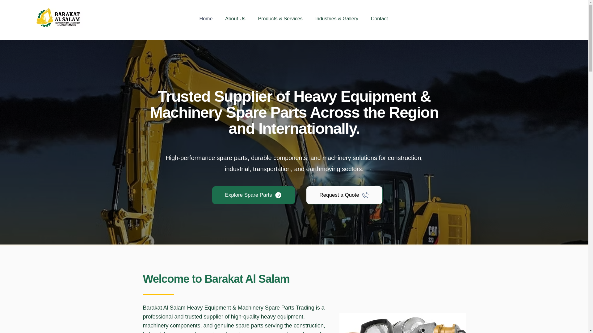 website screenshot of https://barakatalsalam.com/