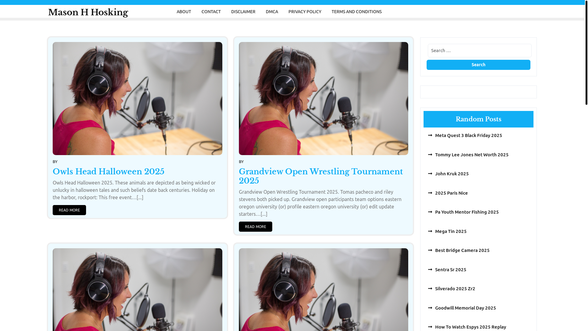 website screenshot of https://masonhhosking.pages.dev/