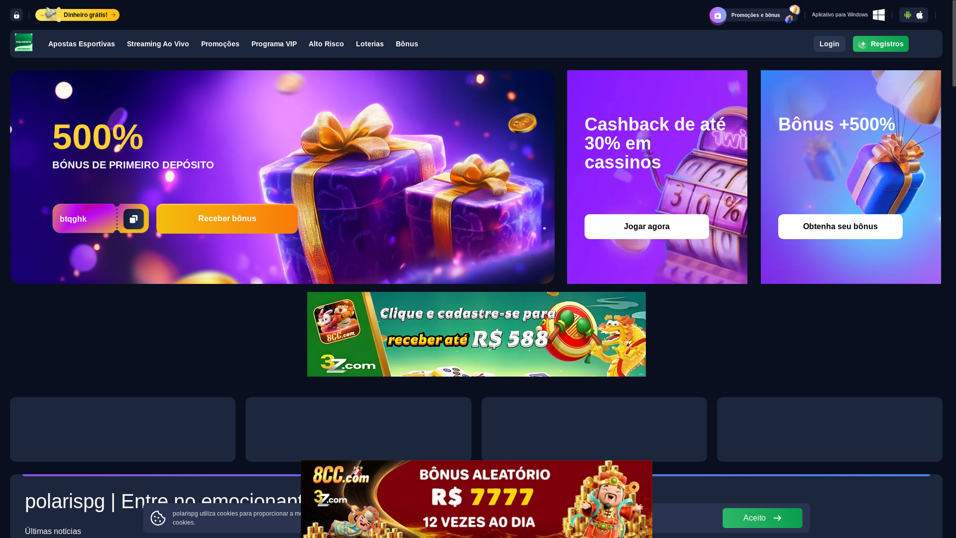 website screenshot of https://polarispgc.com/