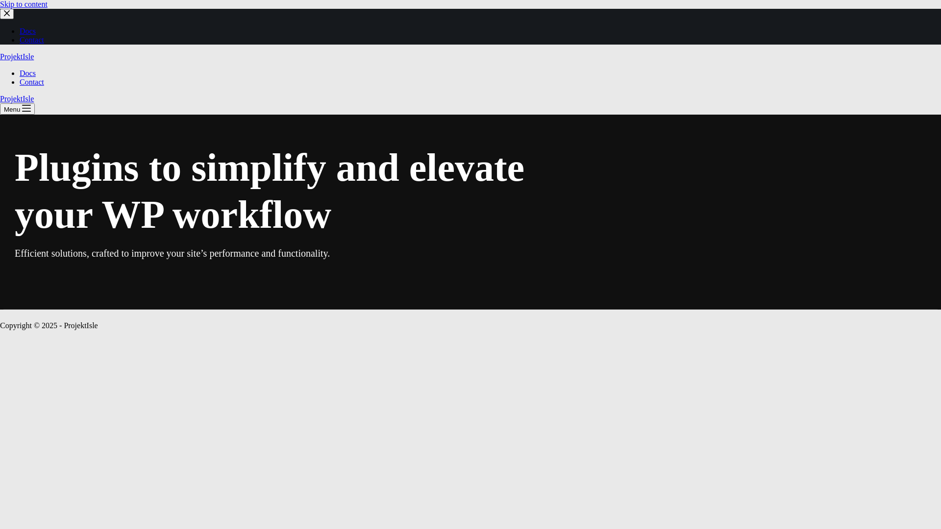 website screenshot of https://projektisle.pages.dev/