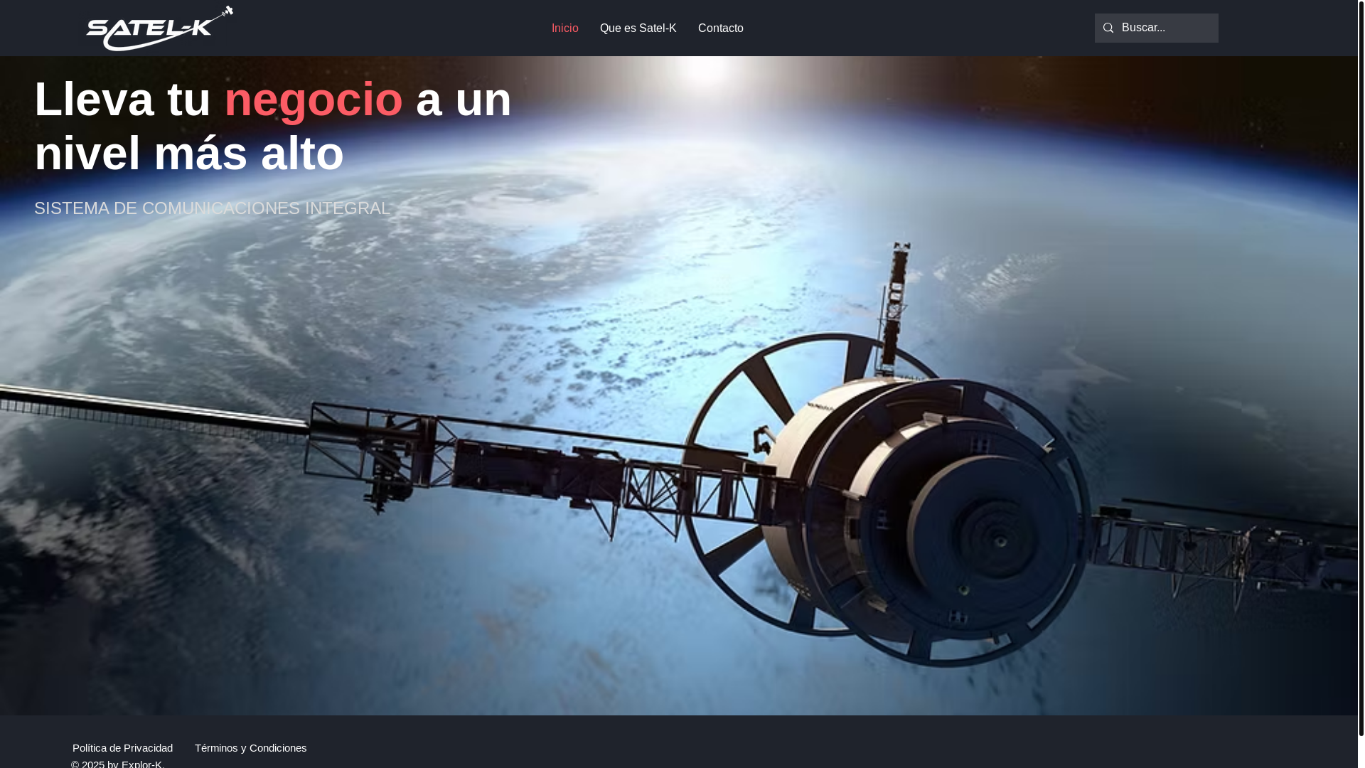 website screenshot of https://satel-k.cl/